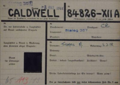 German PoW Card - T Caldwell(1)