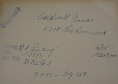 German PoW Card - T Caldwell(2)