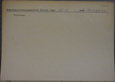 German PoW Card - T Caldwell(5)