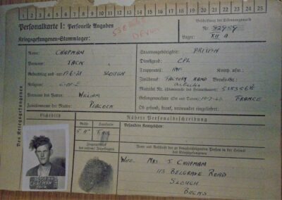 German PoW Card - Chapman