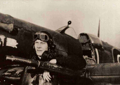 Flt Lt John Worthington Harder and Spitfire