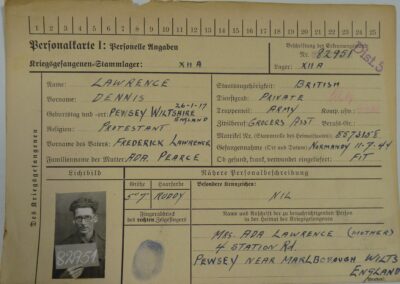 German POW Card Lawrence (1)