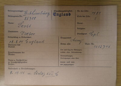 Scott German POW Card 1